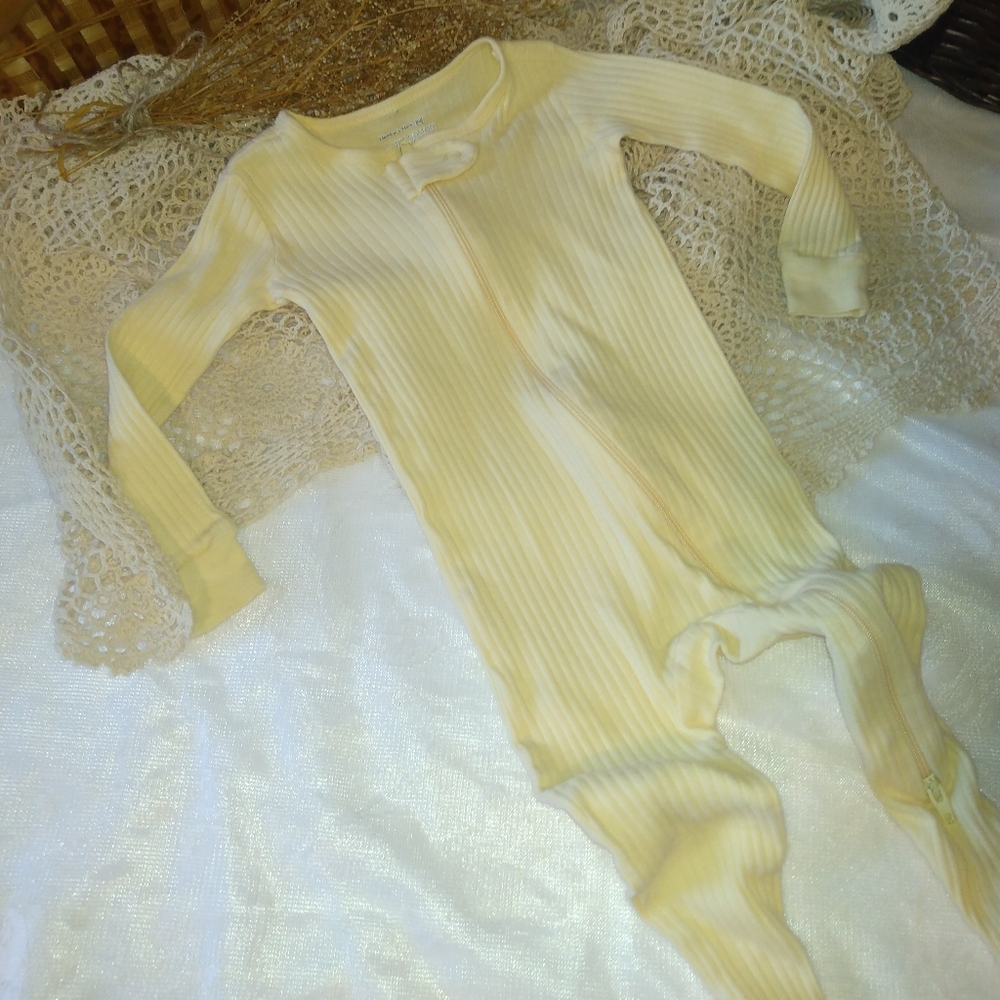 Yellow Baby Footie - Picture 2 of 3